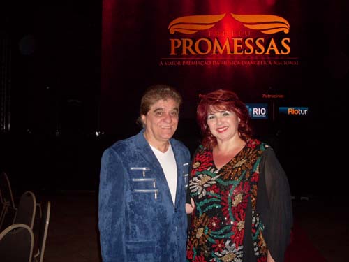 Casal no evento